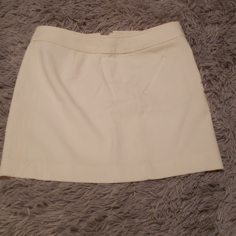 Banana Republic Petite Mini Skirt Cream Size 0P